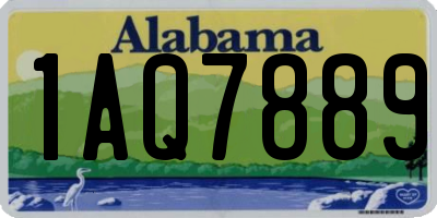AL license plate 1AQ7889