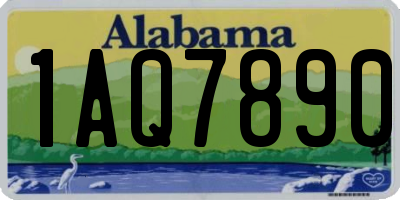 AL license plate 1AQ7890