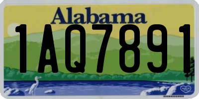 AL license plate 1AQ7891