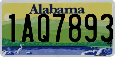 AL license plate 1AQ7893