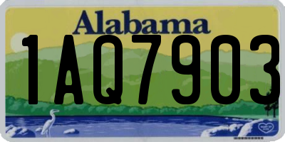 AL license plate 1AQ7903
