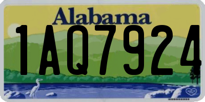AL license plate 1AQ7924
