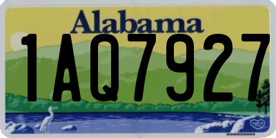 AL license plate 1AQ7927