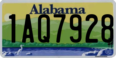 AL license plate 1AQ7928
