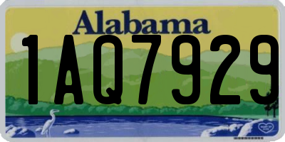 AL license plate 1AQ7929