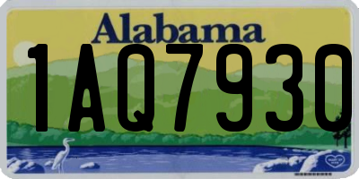 AL license plate 1AQ7930