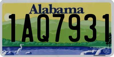 AL license plate 1AQ7931