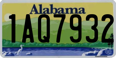 AL license plate 1AQ7932