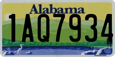 AL license plate 1AQ7934
