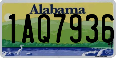 AL license plate 1AQ7936