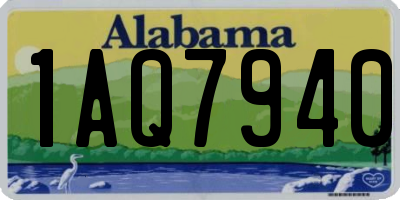 AL license plate 1AQ7940