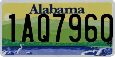 AL license plate 1AQ7960