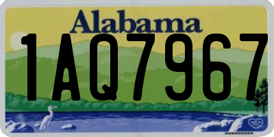 AL license plate 1AQ7967
