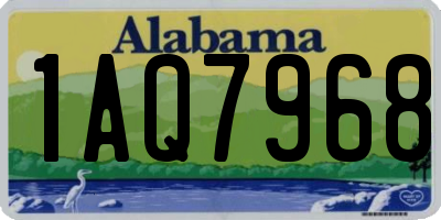 AL license plate 1AQ7968