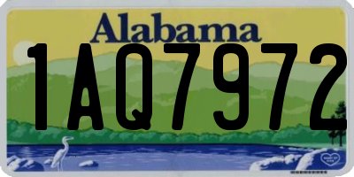 AL license plate 1AQ7972