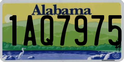 AL license plate 1AQ7975