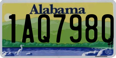 AL license plate 1AQ7980