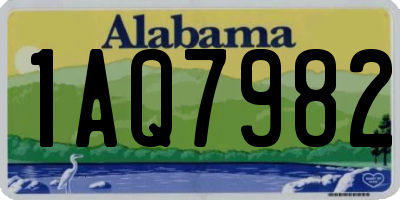 AL license plate 1AQ7982