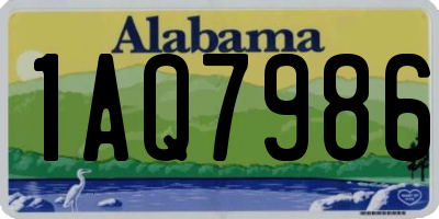 AL license plate 1AQ7986
