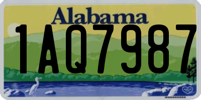 AL license plate 1AQ7987