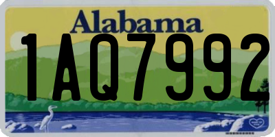 AL license plate 1AQ7992