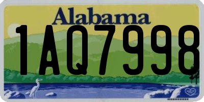 AL license plate 1AQ7998