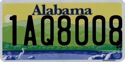 AL license plate 1AQ8008
