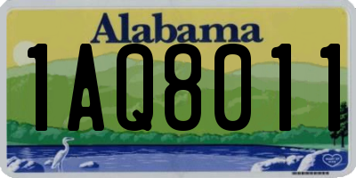 AL license plate 1AQ8011