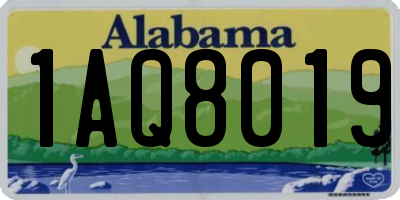 AL license plate 1AQ8019