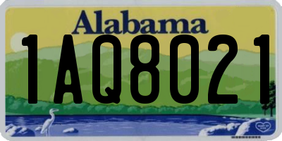 AL license plate 1AQ8021