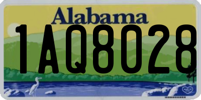 AL license plate 1AQ8028