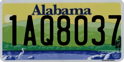 AL license plate 1AQ8037