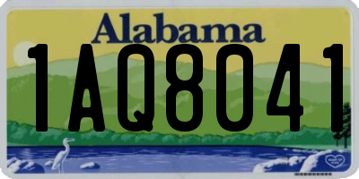 AL license plate 1AQ8041