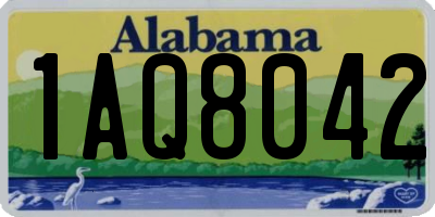 AL license plate 1AQ8042