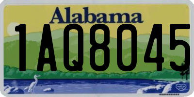 AL license plate 1AQ8045