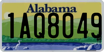 AL license plate 1AQ8049
