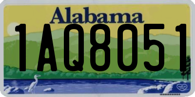 AL license plate 1AQ8051