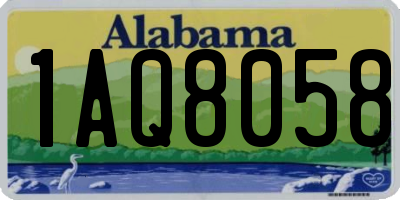 AL license plate 1AQ8058