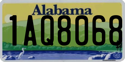 AL license plate 1AQ8068