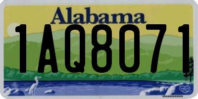 AL license plate 1AQ8071