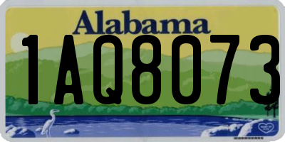 AL license plate 1AQ8073
