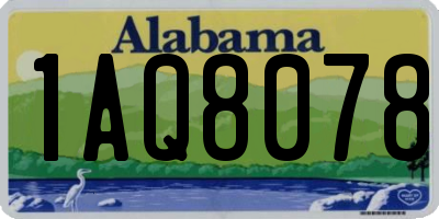 AL license plate 1AQ8078