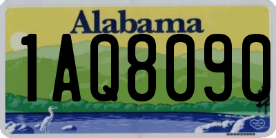 AL license plate 1AQ8090