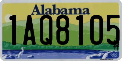 AL license plate 1AQ8105