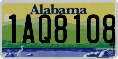 AL license plate 1AQ8108