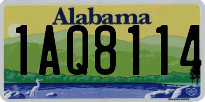 AL license plate 1AQ8114