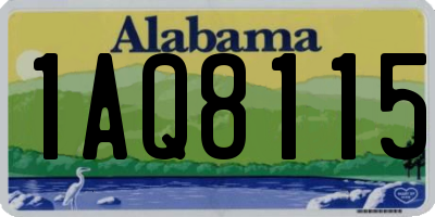 AL license plate 1AQ8115