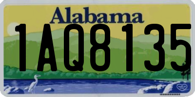 AL license plate 1AQ8135