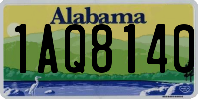 AL license plate 1AQ8140