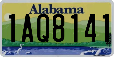 AL license plate 1AQ8141